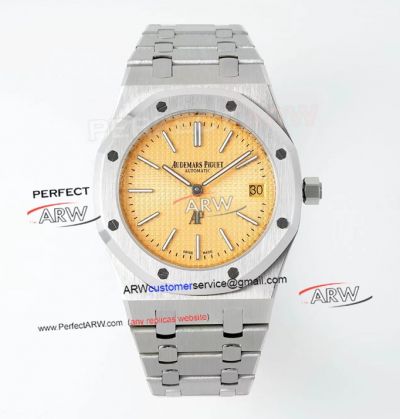 IP Factory(IPF) Swiss Replica Audemars Piguet Royal Oak Extra-Thin Stainless Steel Salmon Face Watch